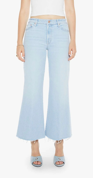 MOTHER Denim - Mother Jeans Women's 29 Blue High Rise Twister Ankle Fray Cowabunga Denim NWOT